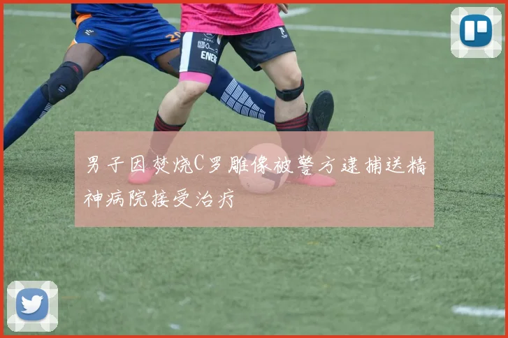 男子因焚烧C罗雕像被警方逮捕送精神病院接受治疗